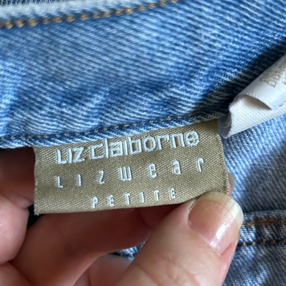 VTG Liz Claiborne Lizwear Petites 80s 90s Mom Jeans High Waisted Tapered Size 10 - Picture 10 of 14